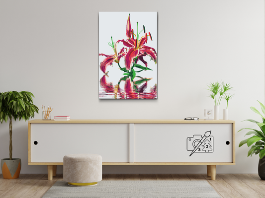 Paint by Numbers - Pink Lily