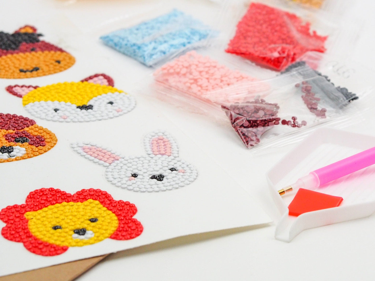 Diamond Painting Sticker - Dyrehoveder 1