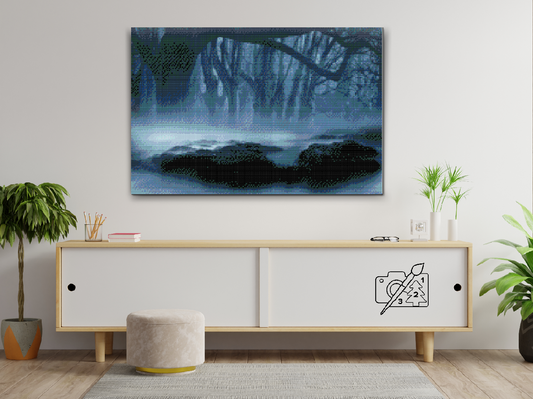 Diamond Painting - Tåge i skoven