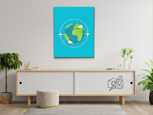Diamond Painting - Rejse rundt om jorden
