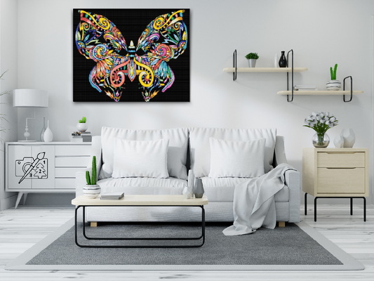 Diamond Painting - Sommerfuglemandalaen