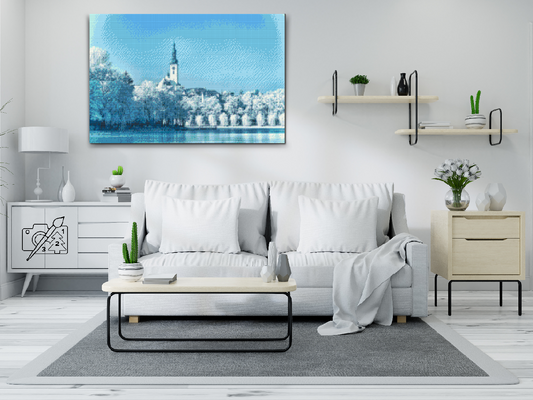 Diamond Painting - Den snedækkede by Tabor