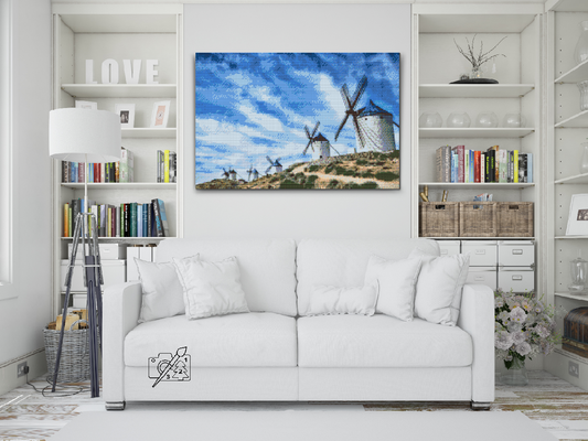 Diamond Painting - Vindmøller, Toledo