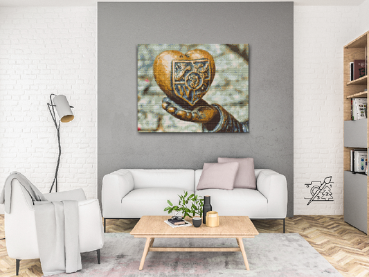 Diamond Painting - Heart on Hands, Wroclaw, Polen