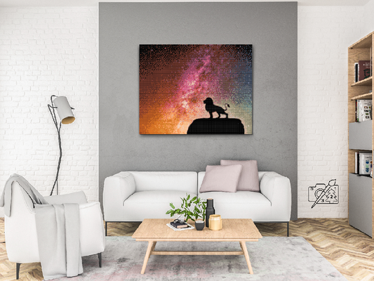 Diamond Painting - Løven på klippen