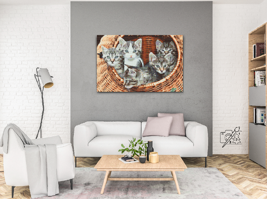 Diamond Painting - Katte i kurven