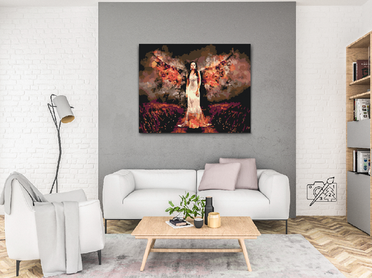 Paint by Numbers - Engel i Flammer