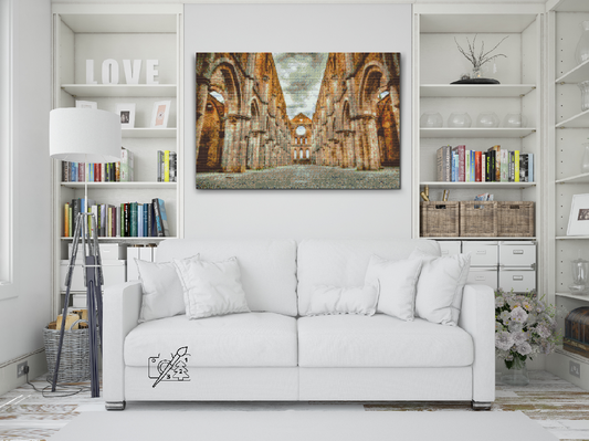 Diamond Painting - Klosteret San Galgano, Toscana