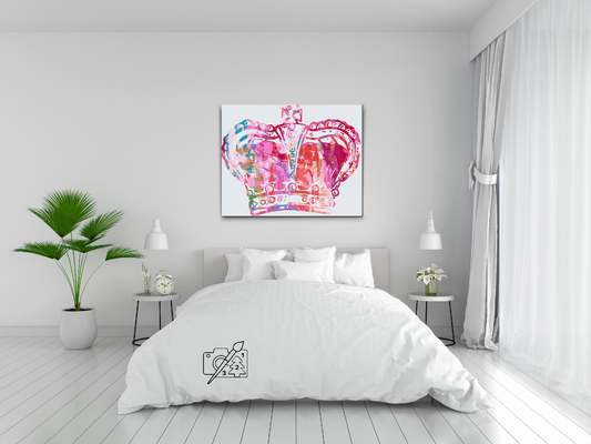 Paint by Numbers - Farverig krone