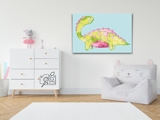 Paint by Numbers - Sød dinosaur
