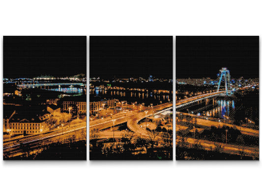 Diamond Painting - Nat i Bratislava (sæt af 3)