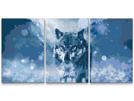 Paint by Numbers - Winter Wolf (sæt af 3)