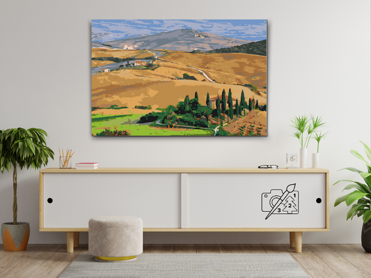 Paint by Numbers - Toscana, Italien