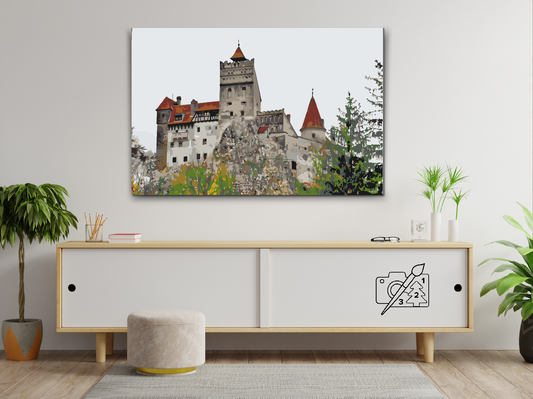 Paint by Numbers - Castle Bran, Rumænien