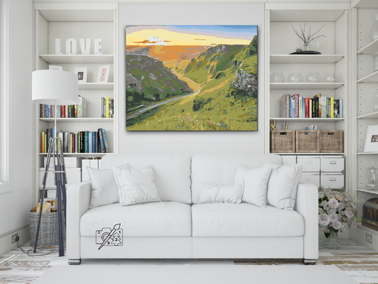 Paint by Numbers - Peak District - Nationalpark, Storbritannien