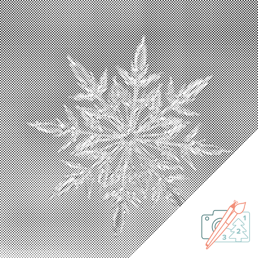 Mal-med-prikker - Ice Flake 2