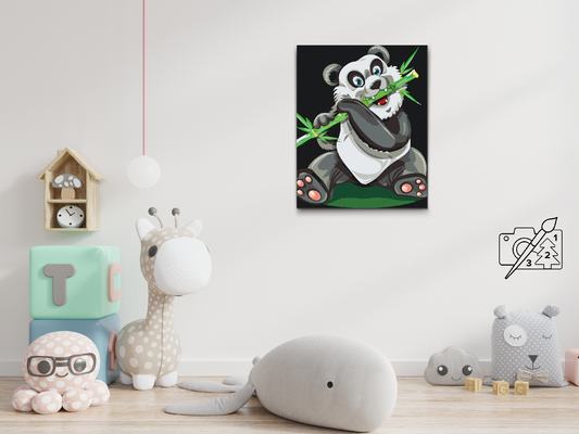 Paint by Numbers - Panda med bambus