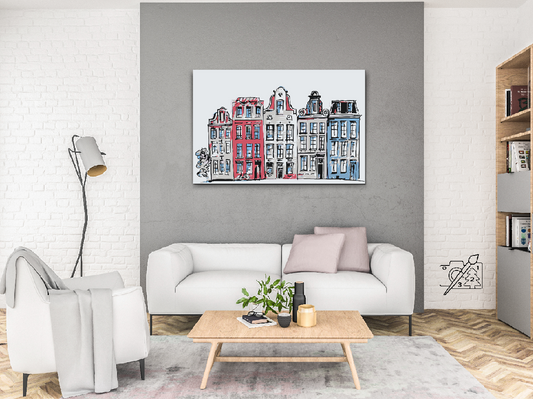 Paint by Numbers - Huse i Amsterdam