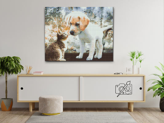 Diamond Painting - Hvalp og killing