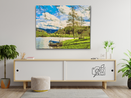 Diamond Painting - Søen i bjergene