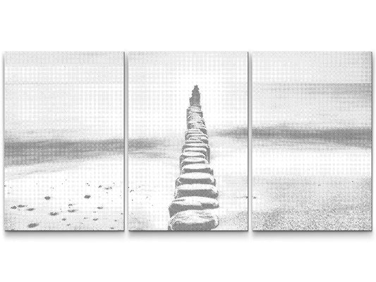 Mal-med-prikker - Groyne i Østersøen (sæt af 3)