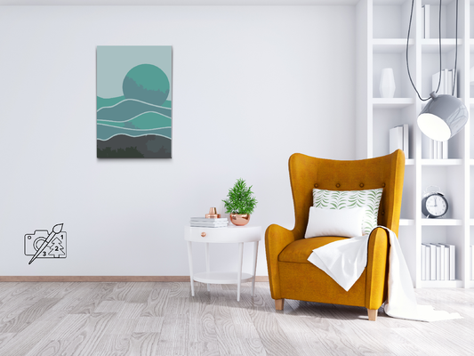 Paint by Numbers - Boho Blue Moon