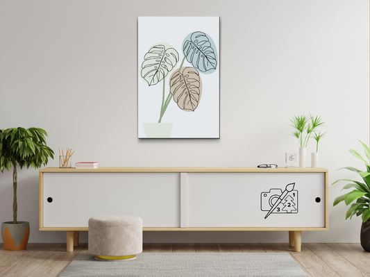 Paint by Numbers - Boho Monstera 2
