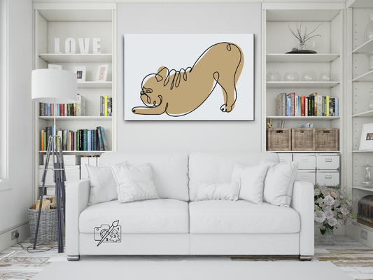 Paint by Numbers - Strækkende Bulldog