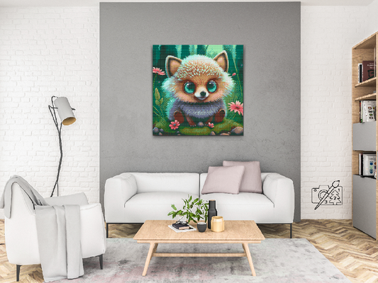 Diamond Painting - Grønøjet pindsvin