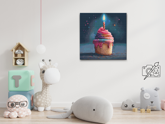 Diamond Painting - Den første fødselsdag