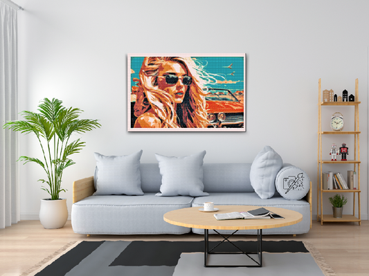 Diamond Painting - Sensuel blondine
