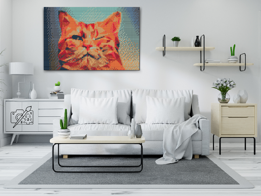 Diamond Painting - Vector Cat