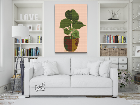 Diamond Painting - Boho-planten i vase 2