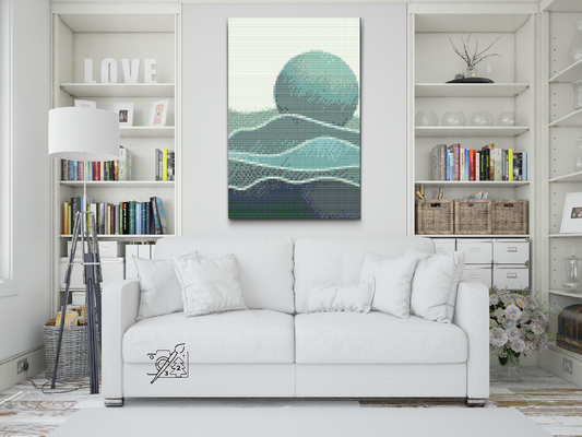 Diamond Painting - Boho Blue Moon