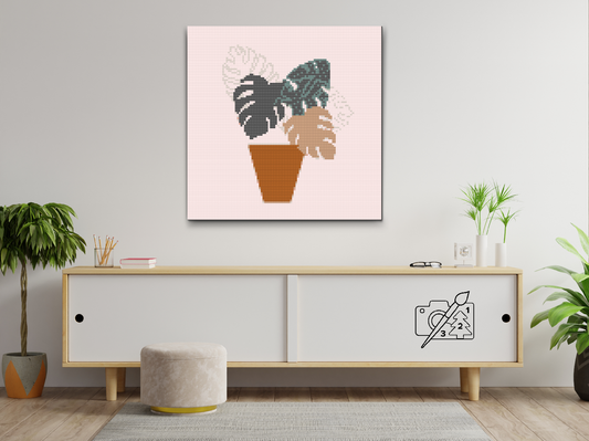Diamond Painting - Boho Monstera