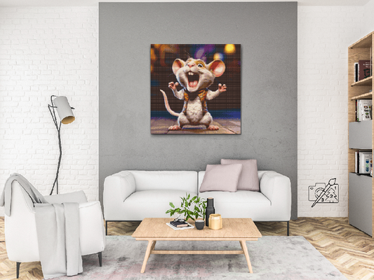 Diamond Painting - En syngende mus