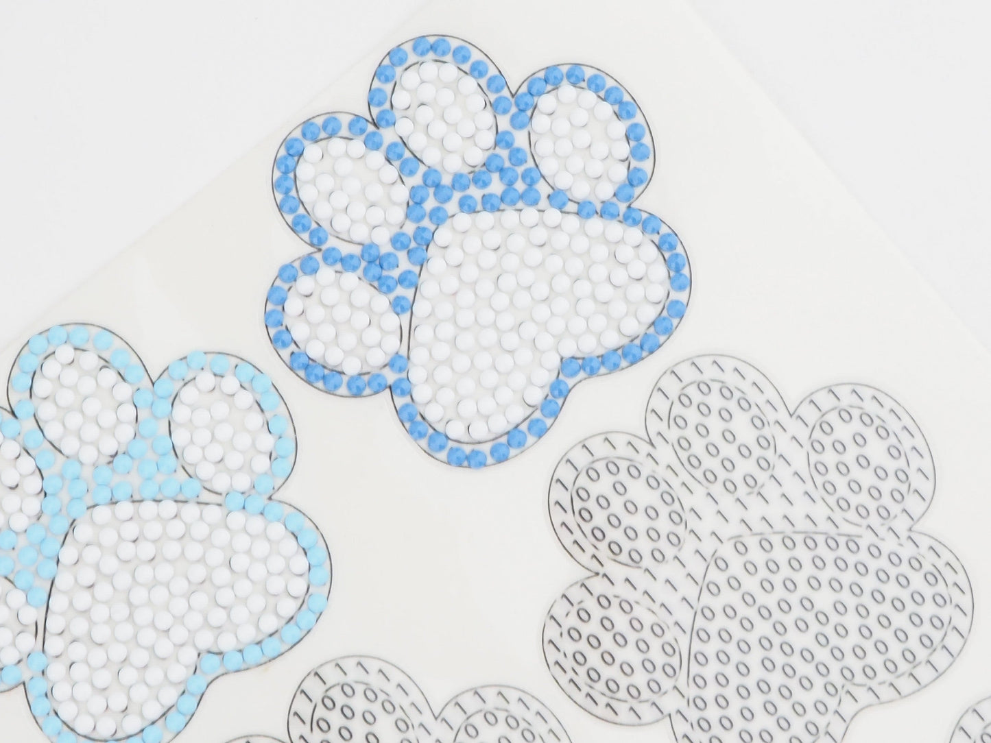 Diamond Painting Sticker - DIY Paws (9 stk, ingen diamanter)