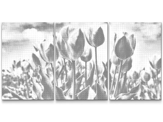 Mal-med-prikker - Tulipanmark (sæt af 3)