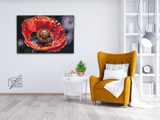 Paint by Numbers - Valmueblomst