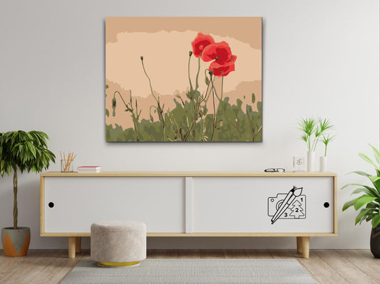 Paint by Numbers - Red Weed 2