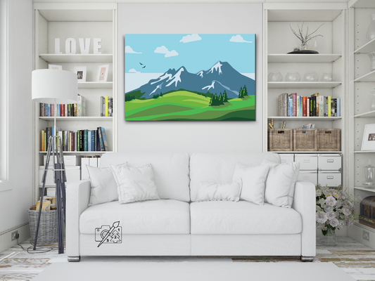 Paint by Numbers - Malede Bjerge
