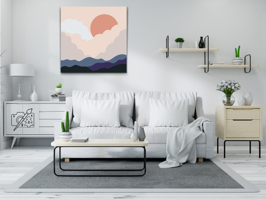 Paint by Numbers - Boho-solnedgang