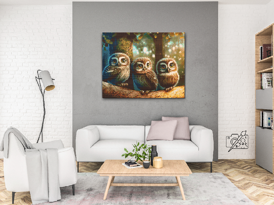 Diamond Painting - Tre ugleunger
