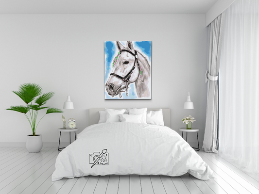 Paint by Numbers - Hvid Hest