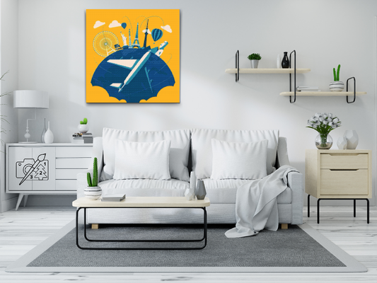 Diamond Painting - Rejser over hele verden