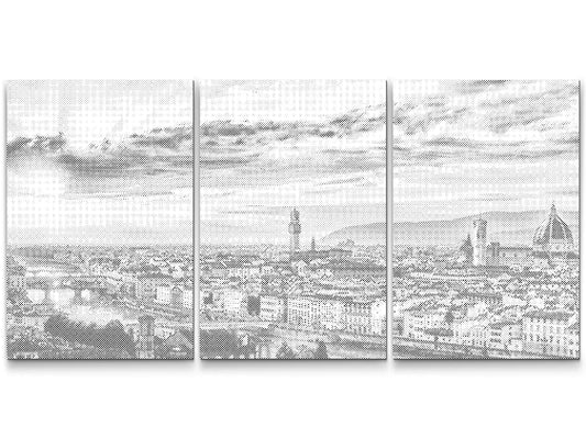 Mal-med-prikker - Solnedgang i Firenze (sæt af 3)
