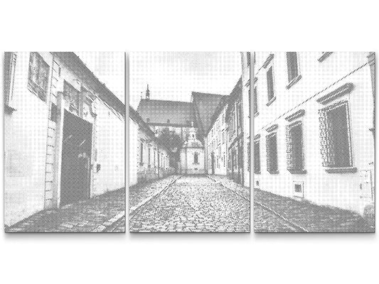Mal-med-prikker - Bratislavas historiske centrum (sæt af 3)