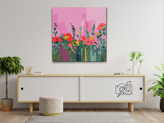 Paint by Numbers - Abstrakte valmuer