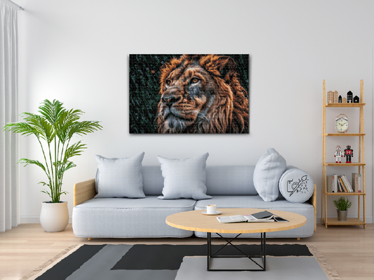 Diamond Painting - Løve i regnen