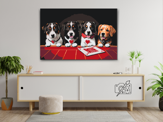 Paint by Numbers - Hundekortspil